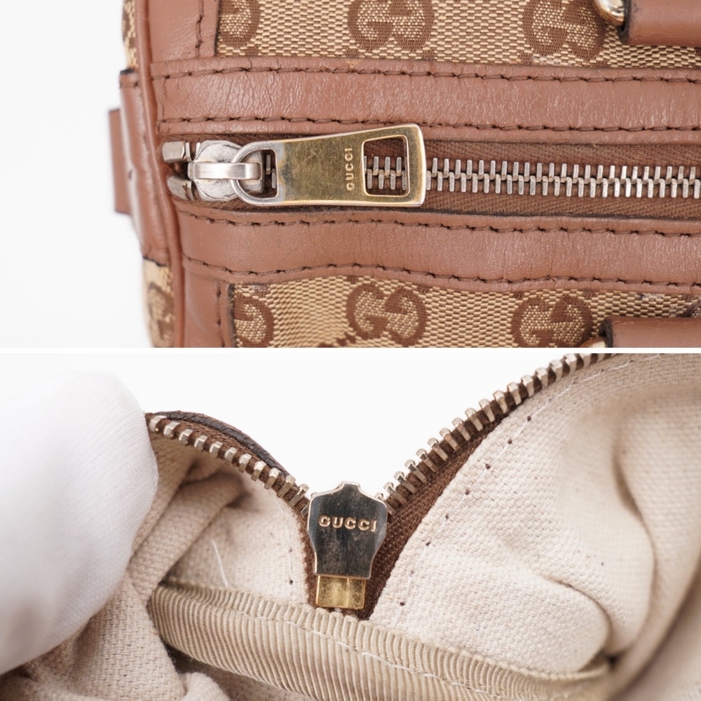 CC68 💖 GUCCI GG Monogram Vintage Web Boston - Picture 10 of 15